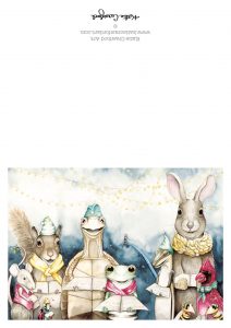 Holiday greeting card by Katie Crawford
