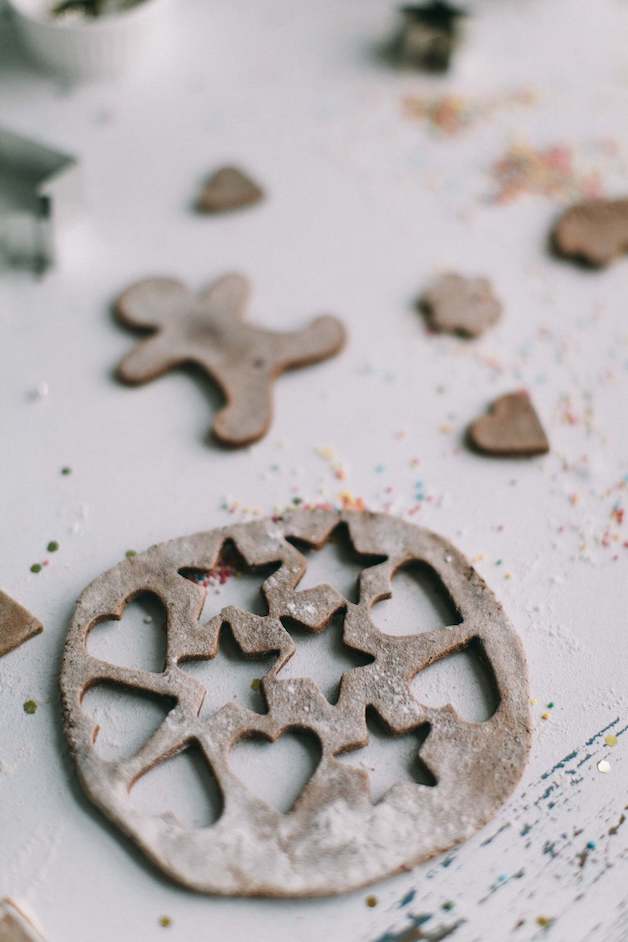 cookie cutters and gingerbread are like die cuts