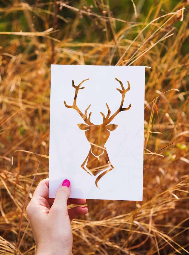 die cut deer