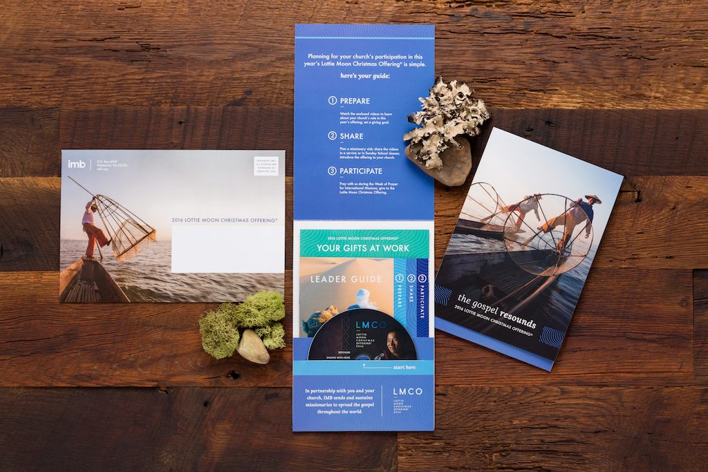 A presentation folder with a die cut DVD slit