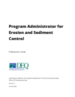 Program Administrator for Erosion and Sediment Control (Participant Guide, Color)