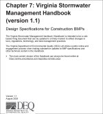 Chapter 7: Virginia Stormwater Management Handbook (version 1.1 Black and White)