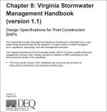 Chapter 8: Virginia Stormwater Management Handbook (version 1.1 Black and White)