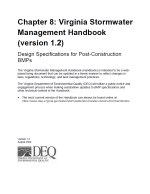 Chapter 8: Virginia Stormwater Management Handbook (version 1.2 Black and White)