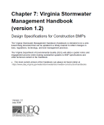 Chapter 7: Virginia Stormwater Management Handbook (version 1.2 Black and White)